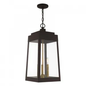 3 Lt Bronze Pendant Lantern