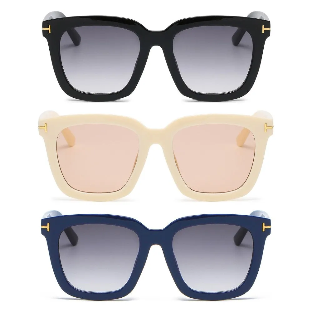 3 Pairs OOLVS Square Sunglasses For Women's OS-W004