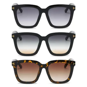 3 Pairs OOLVS Square Sunglasses For Women's OS-W004