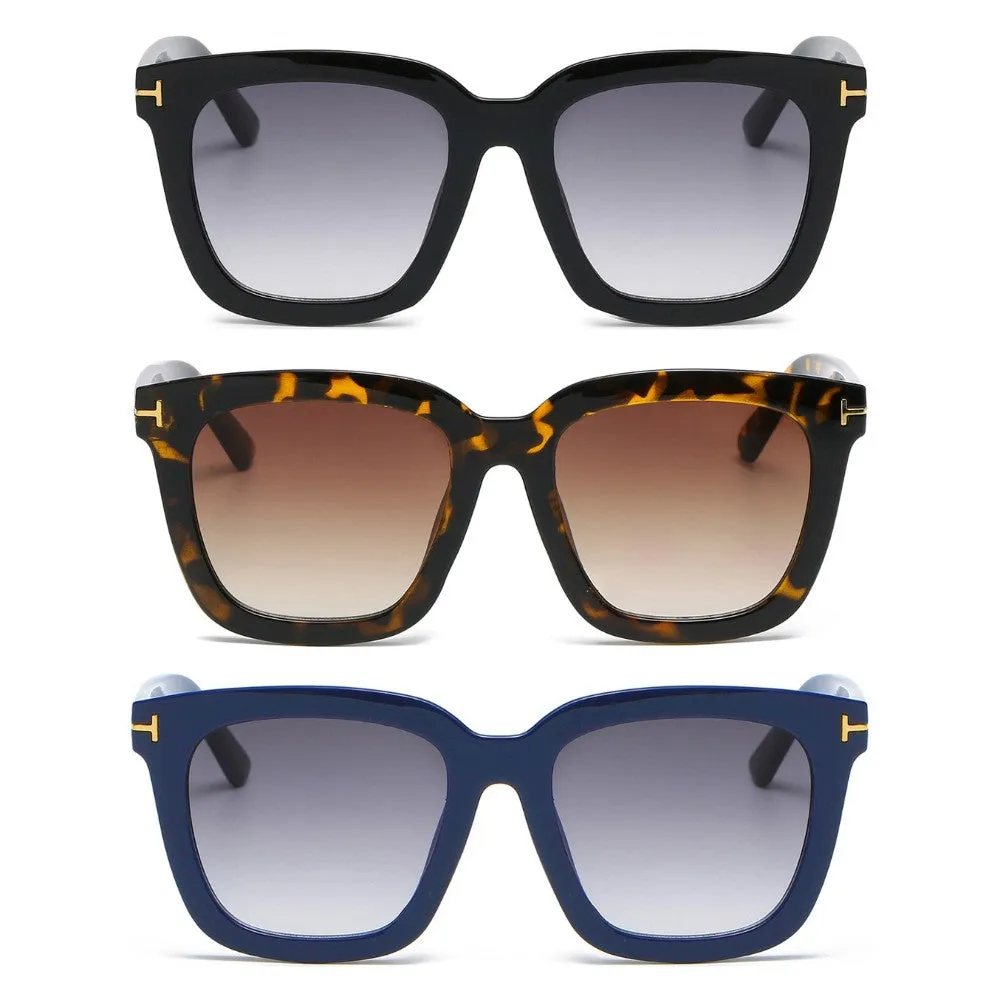 3 Pairs OOLVS Square Sunglasses For Women's OS-W004
