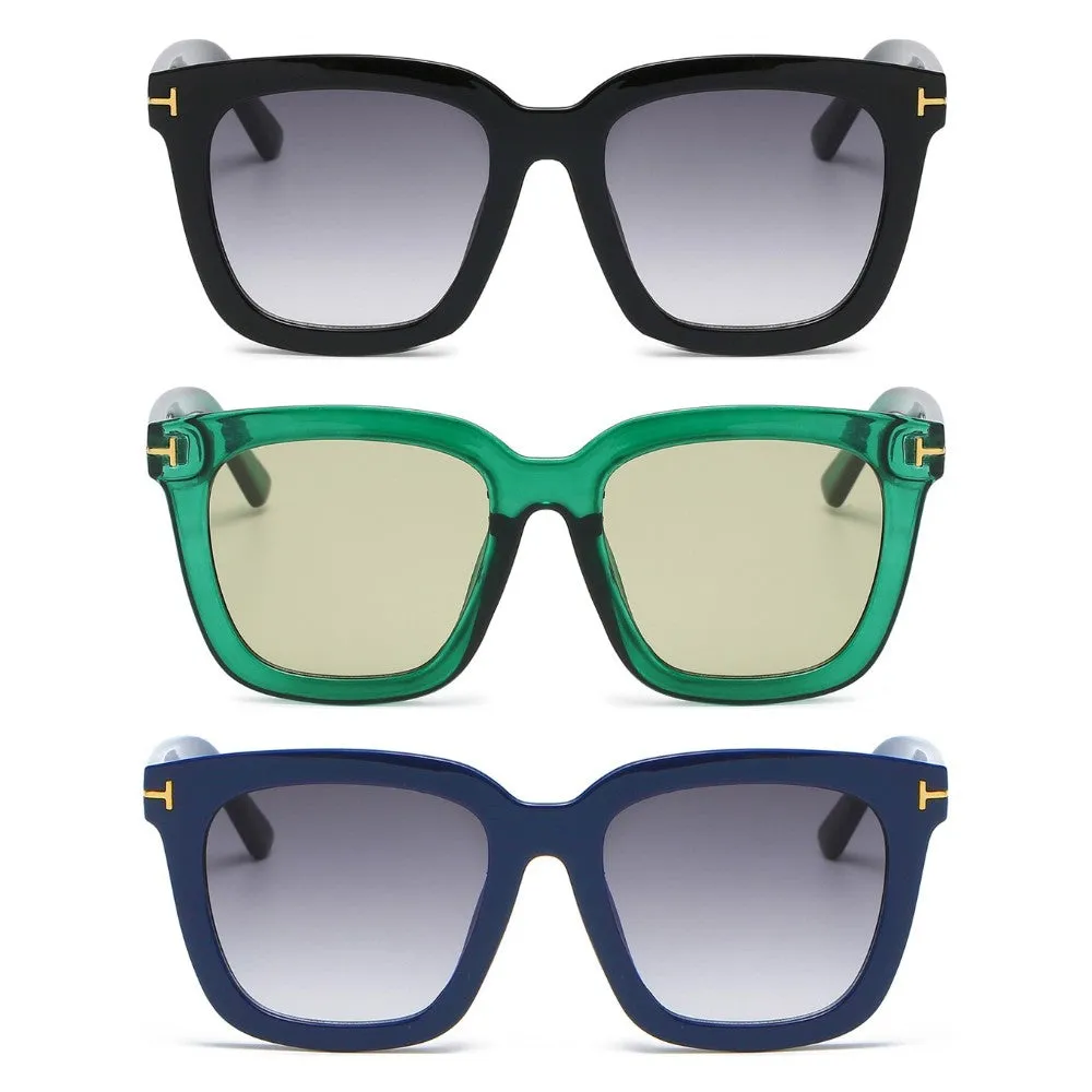 3 Pairs OOLVS Square Sunglasses For Women's OS-W004