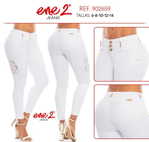 902659 Mid Rise Colombian Enhancing Jeans