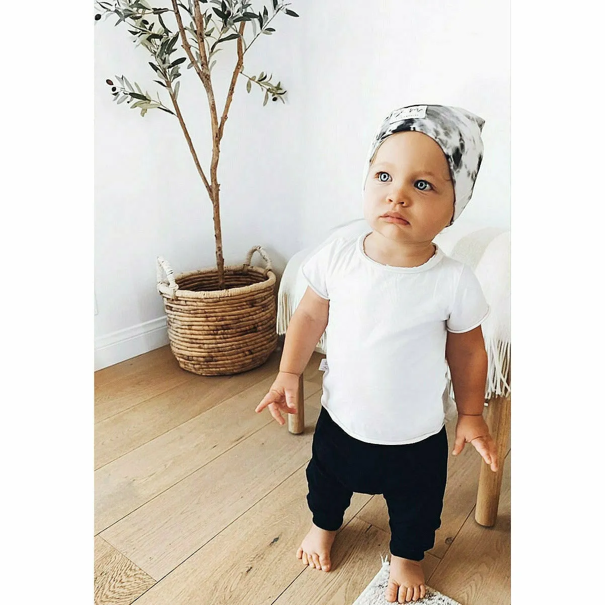 Asher Baby Tee Heather Grey