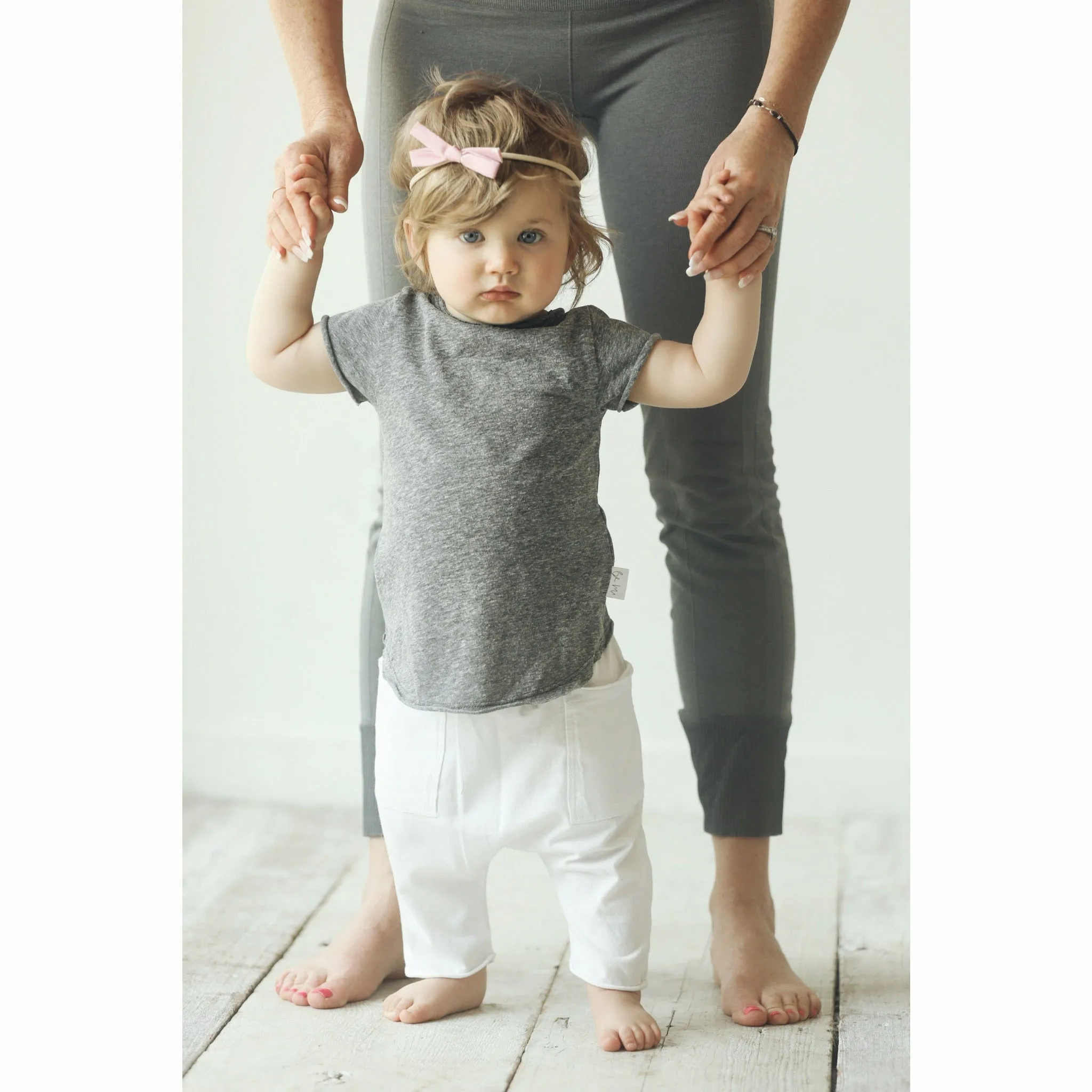 Asher Baby Tee Heather Grey