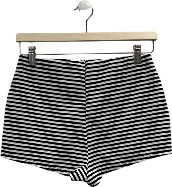 ASOS White Booty Shorts In Stripe UK 10