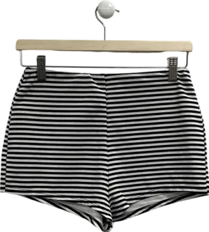 ASOS White Booty Shorts In Stripe UK 10