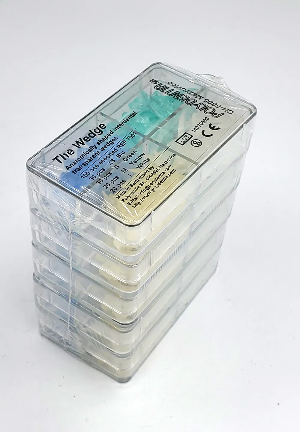 Assorted Transparent Wedges, Plastic (7001)