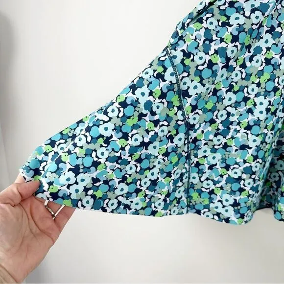 ATHLETA ACE Tennis Skort Volley Floral Gulf Green Size 3X NWT