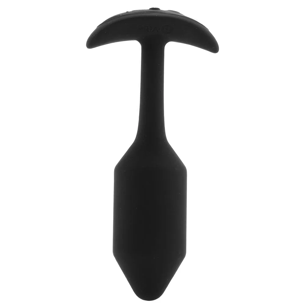 b-Vibe Vibrating Snug Plug 2 Rechargeable Weighted Silicone Anal Plug Black