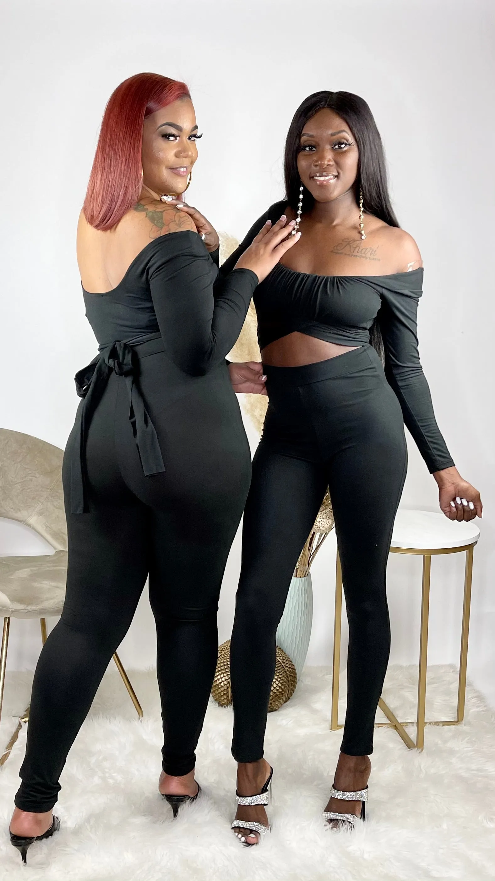 Back Tie Jumpsuit | Black