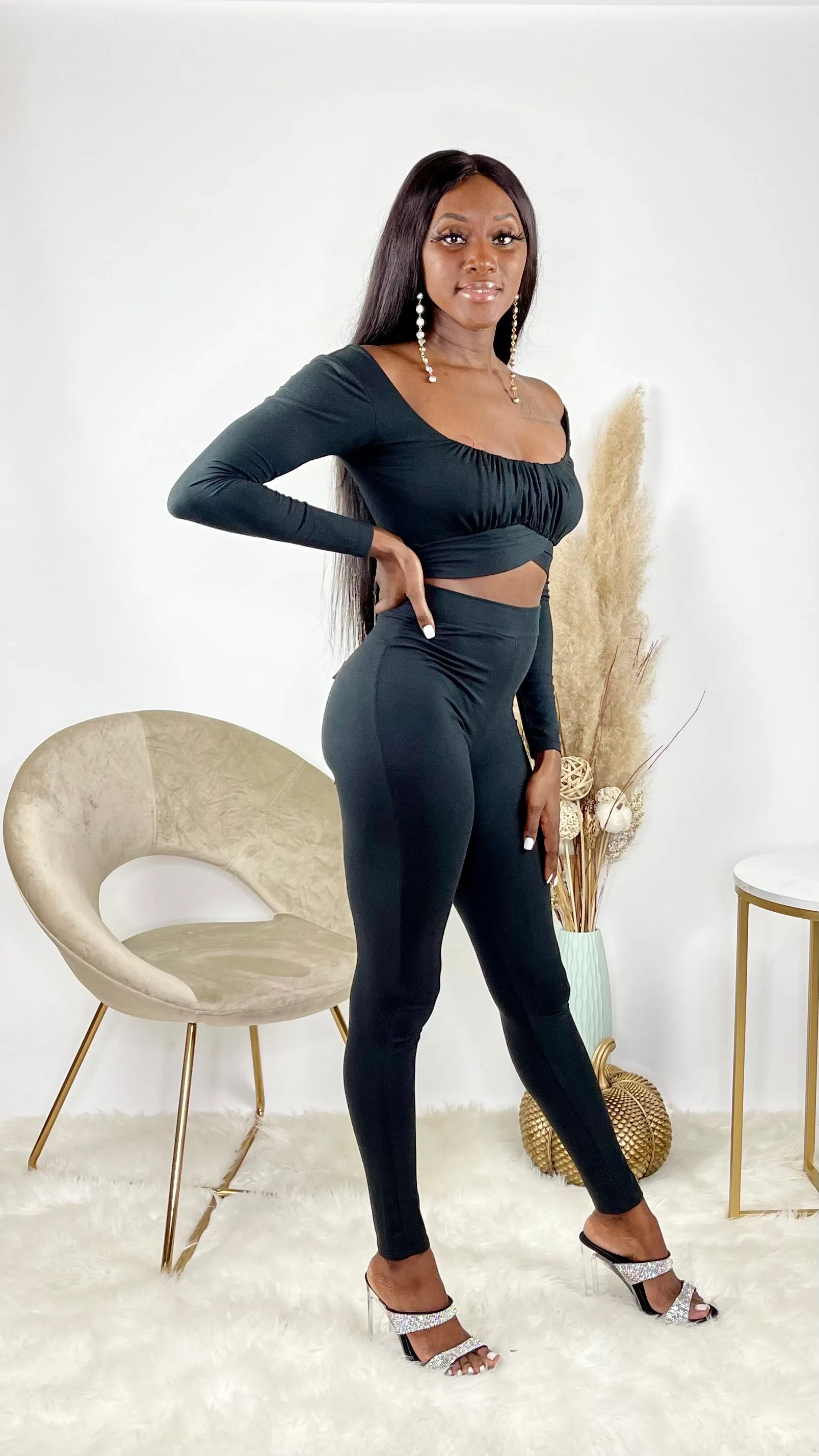 Back Tie Jumpsuit | Black