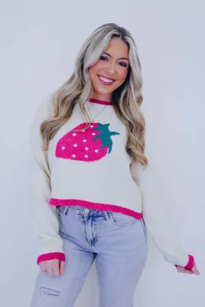 Berry Cozy Cropped Knit Sweater - 2 Colors