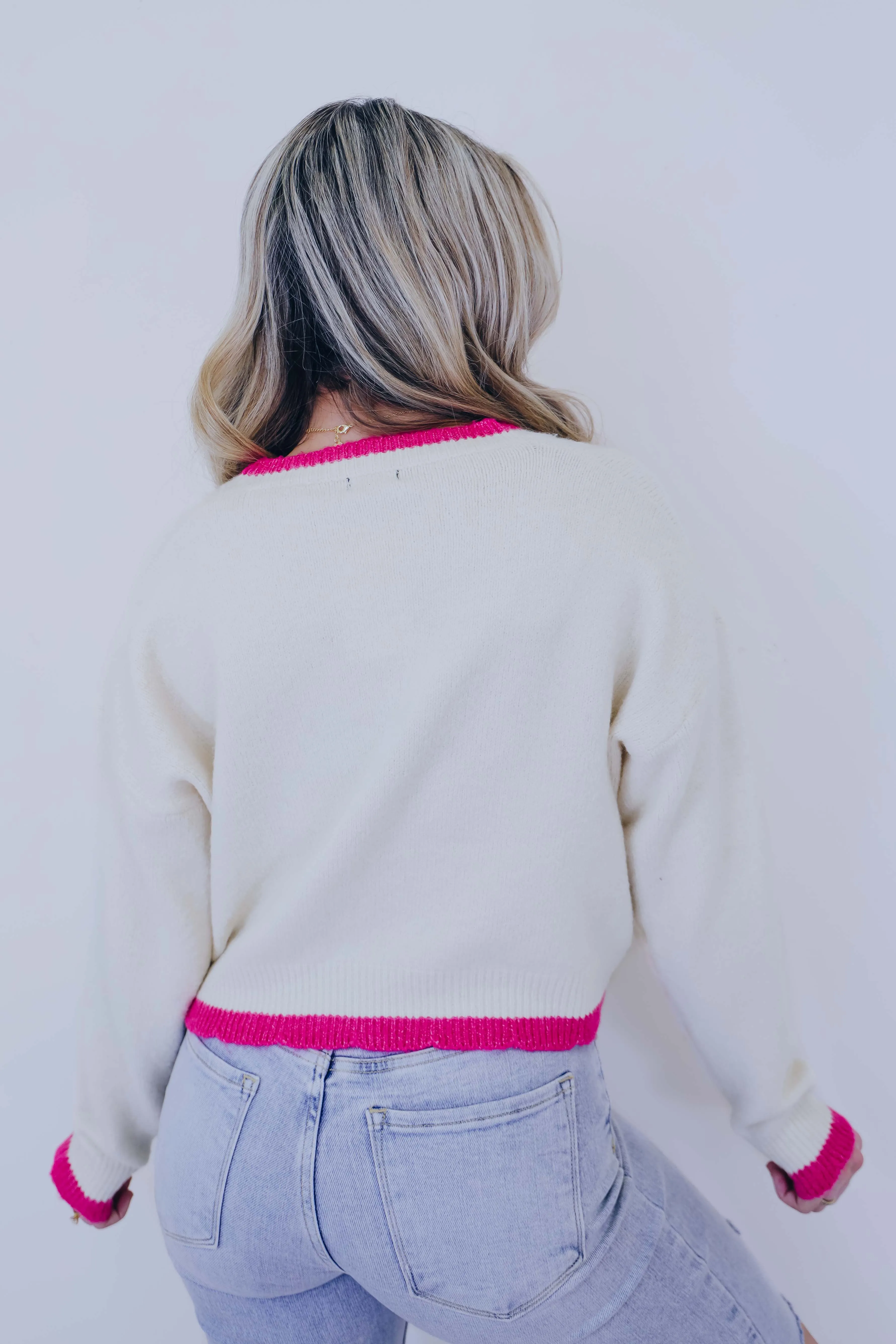 Berry Cozy Cropped Knit Sweater - 2 Colors