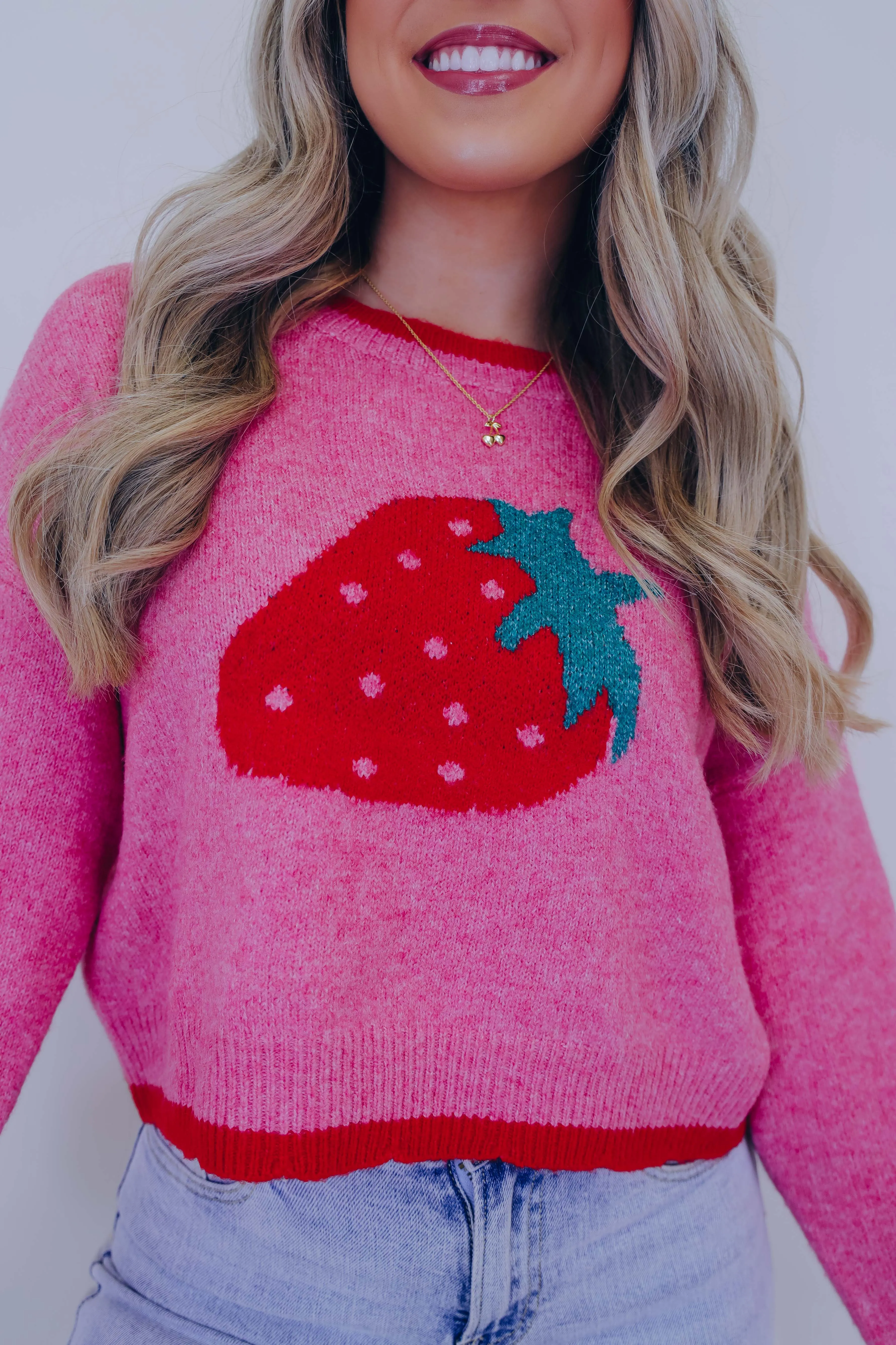 Berry Cozy Cropped Knit Sweater - 2 Colors