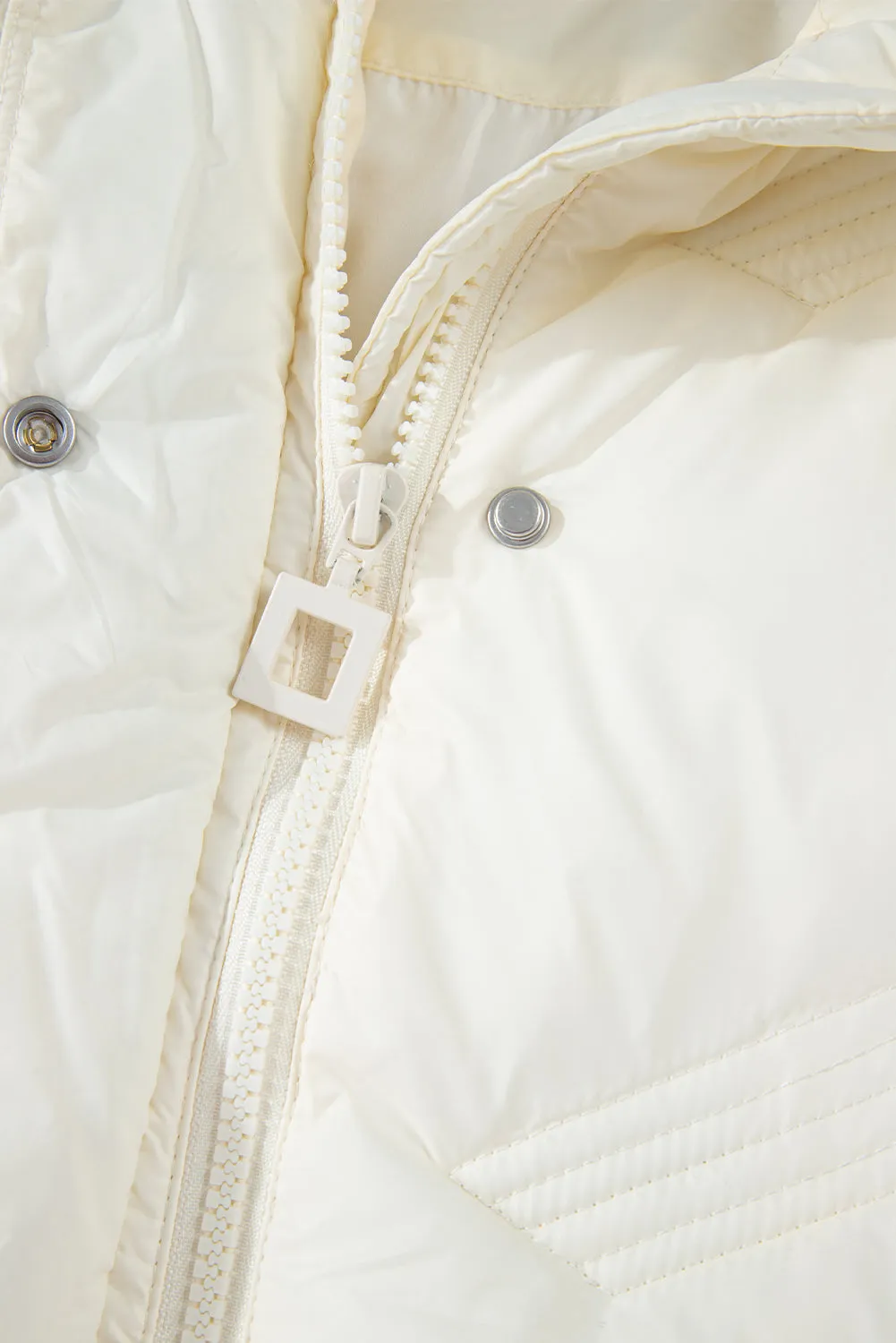 Black Quilted High Neck Zip Up Jacket Vest