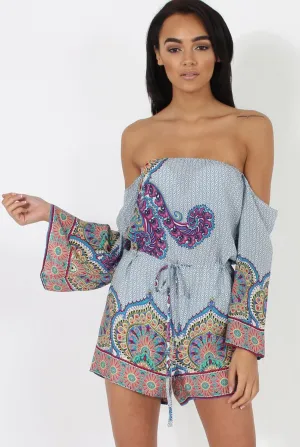 Blue Print Bardot Playsuit - Faith