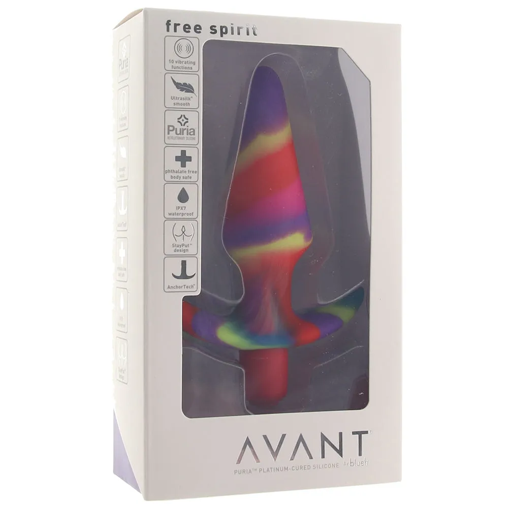 Blush Avant Free Spirit Silicone Vibrating Anal Plug Scarlet