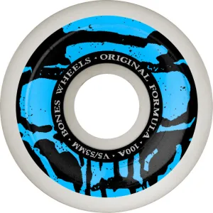 BONES | Mummy Skulls Skulls Sidecut OG Formula | 53mm White/Blue
