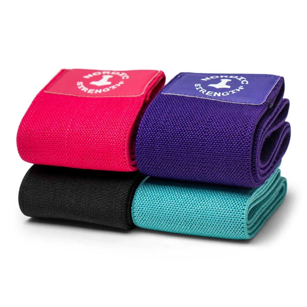 Booty Band  (4 pack) - Hip circle i bomuld/elastan