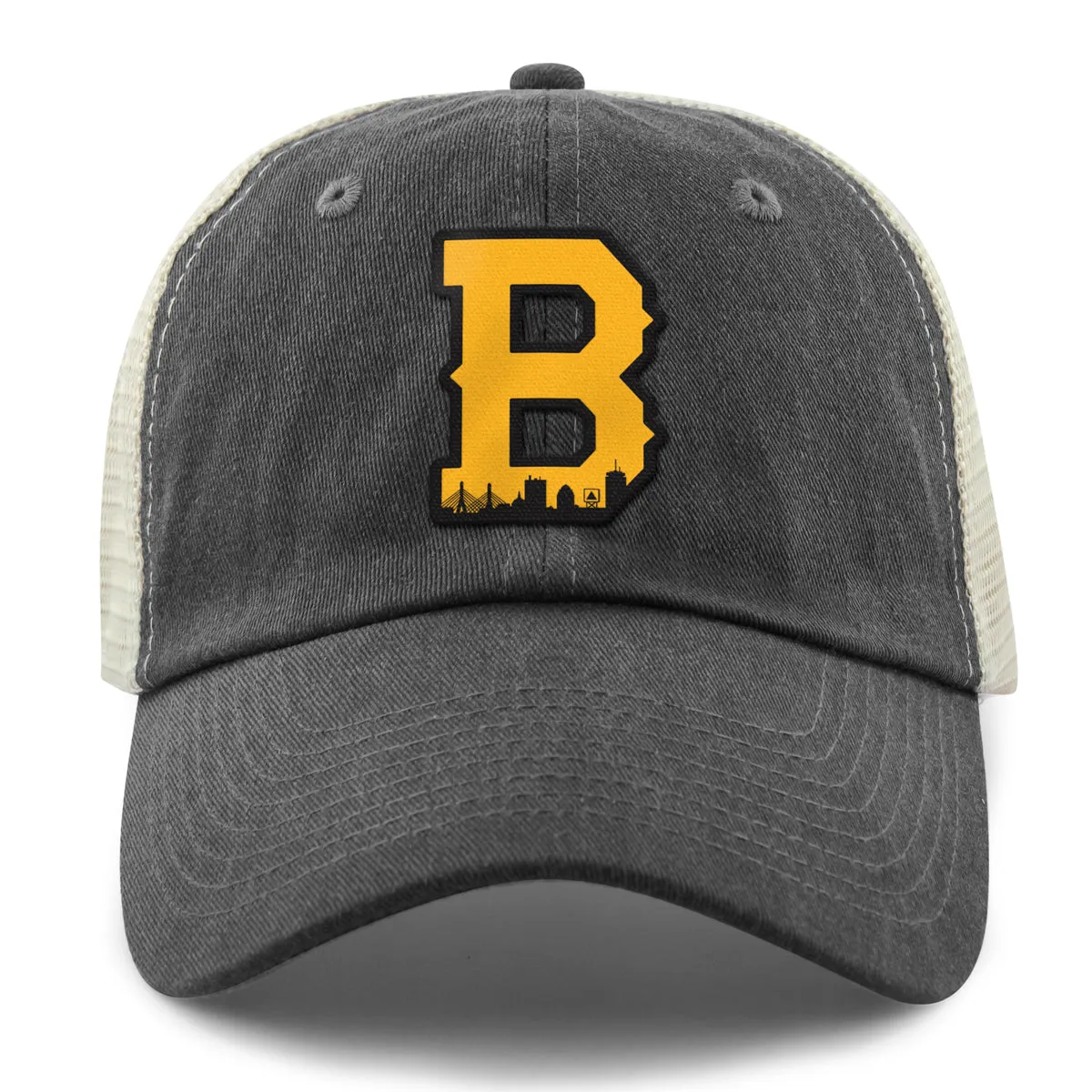 Boston B Skyline Black & Gold Relaxed Trucker