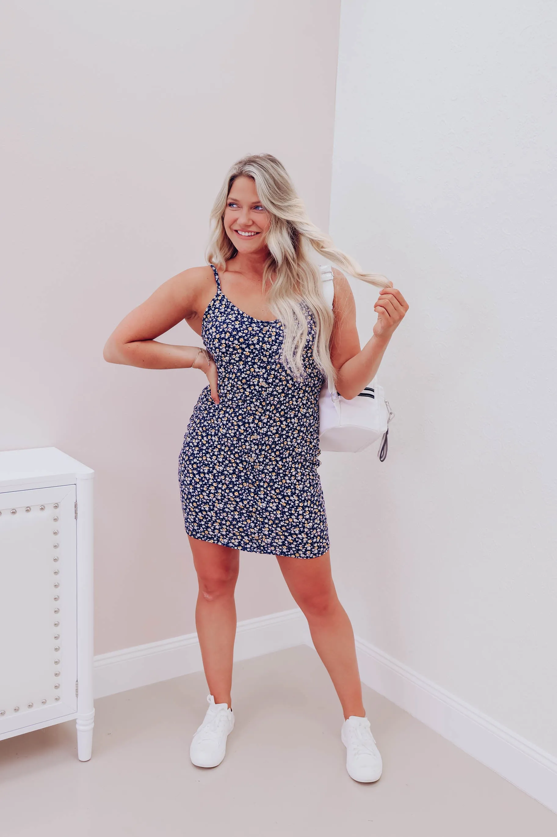Bright Side Floral Tank Dress
