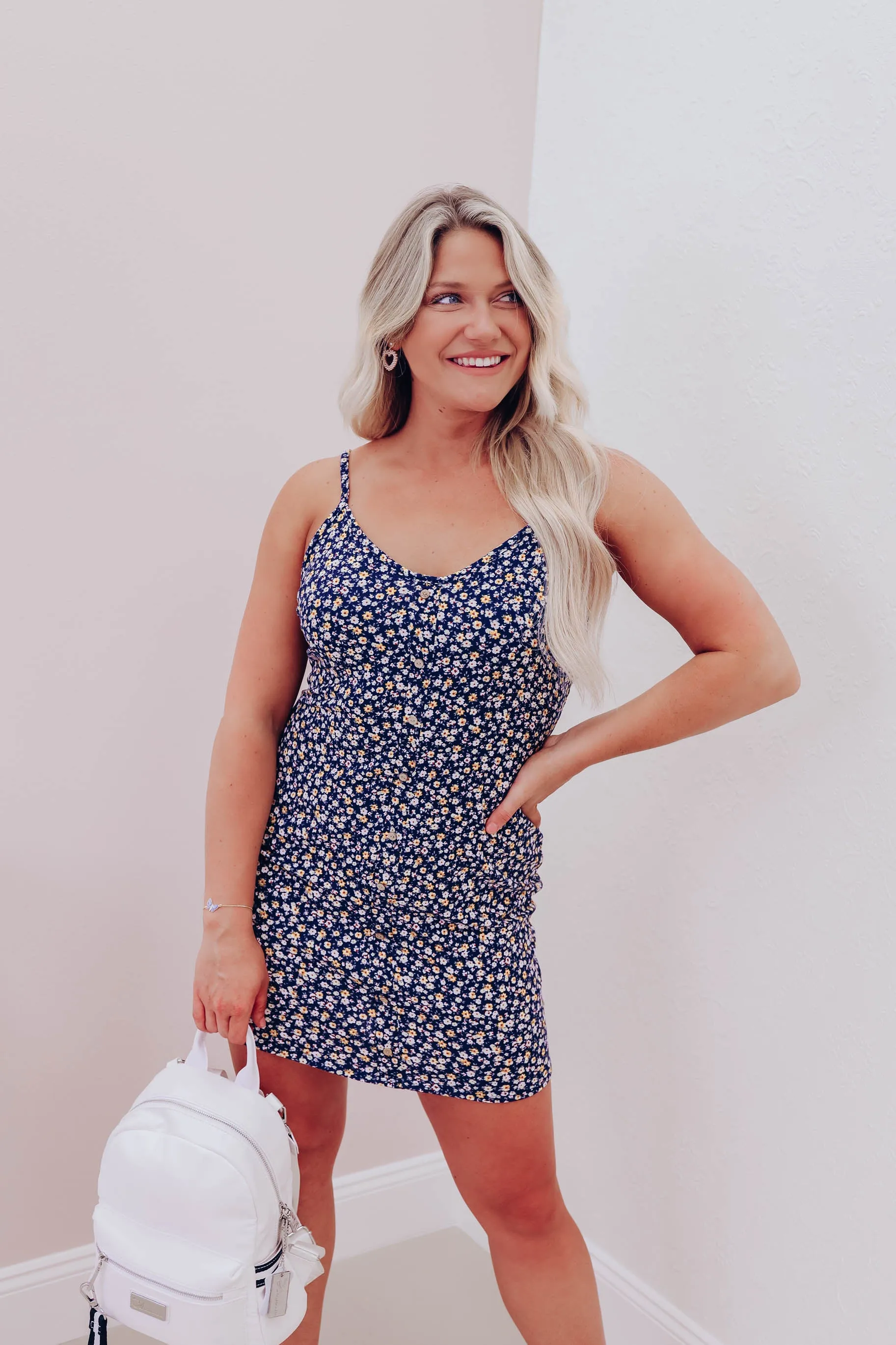 Bright Side Floral Tank Dress
