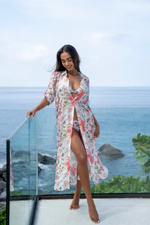 Butterfly Shirt Dress - Resort Collection