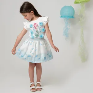 CARAMELO KIDS - Mermaid Skirt Set - Blue