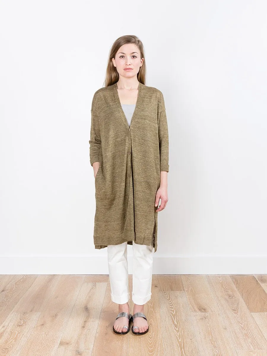 cardigan - olive