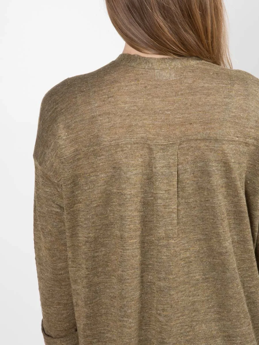 cardigan - olive