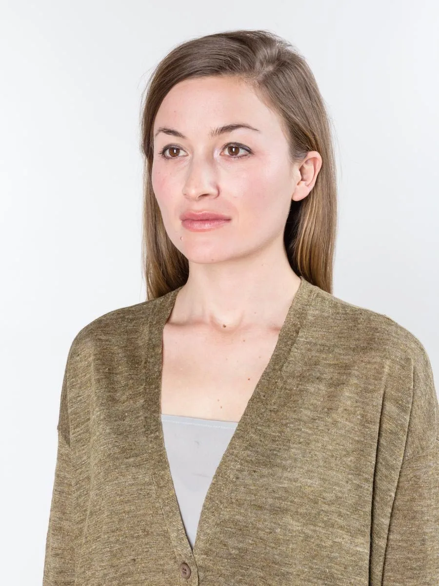 cardigan - olive