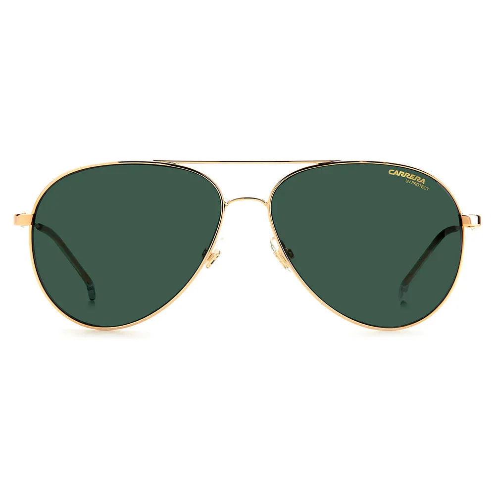 Carrera CA 2031T/S J5G_QT Aviator Metal Gold Sunglasses with Green Lens