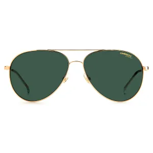 Carrera CA 2031T/S J5G_QT Aviator Metal Gold Sunglasses with Green Lens
