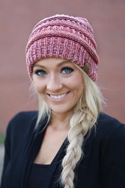 CC Beanie ~ Speckled Red