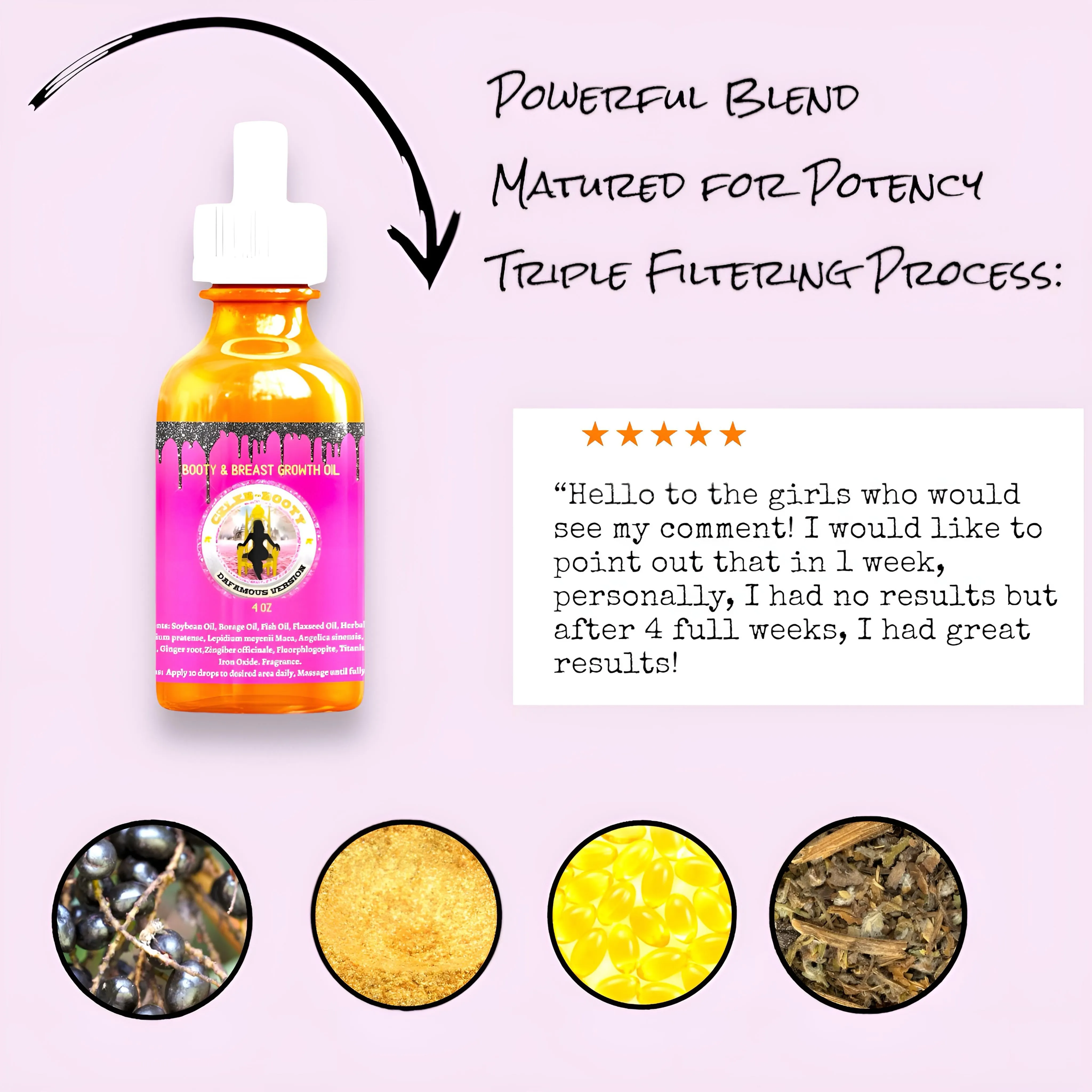 Celeb-Booty Growth Oil Drops – Enhance Your Curves Naturally