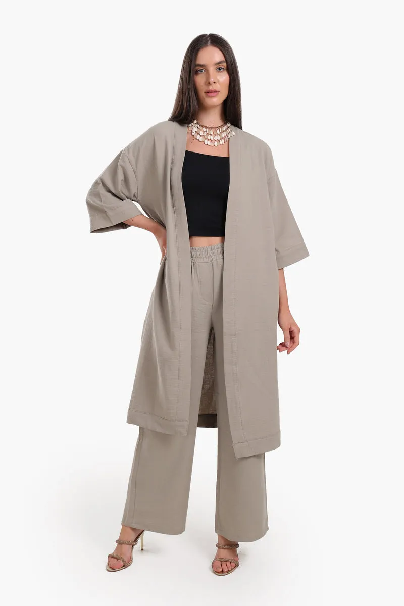 Chic Wide-Leg Tencel Pants