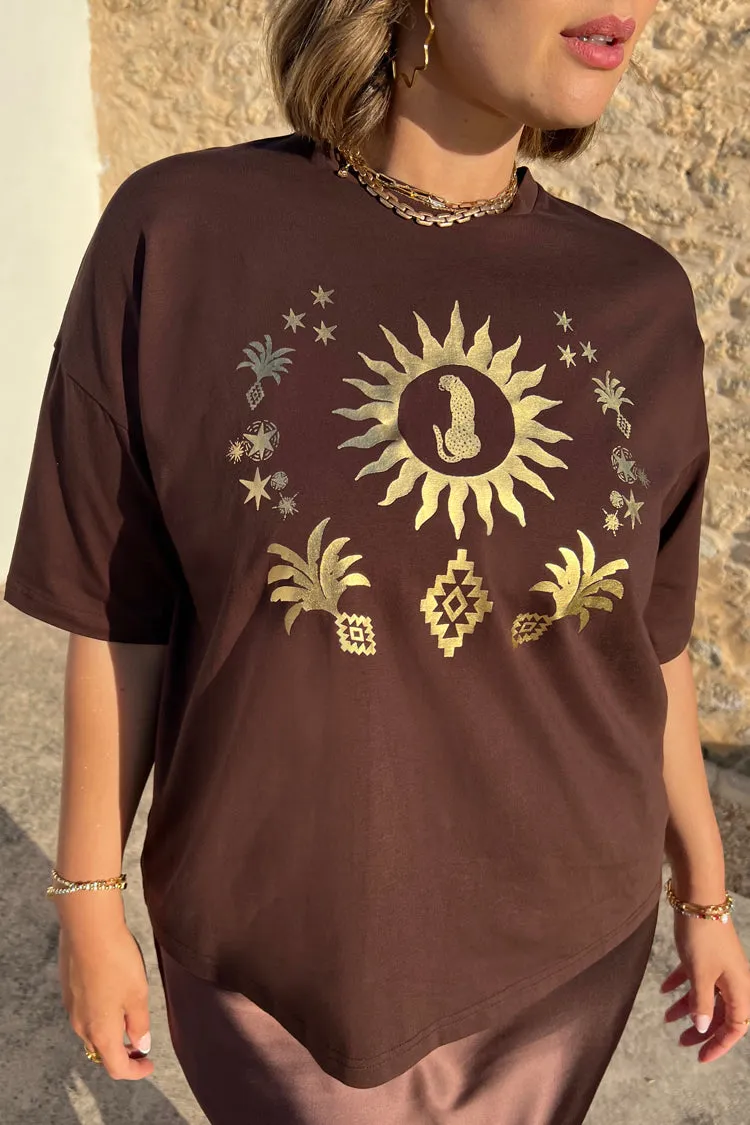 Chocolate Sun Leopard T-shirt