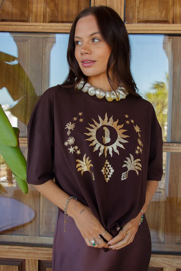 Chocolate Sun Leopard T-shirt