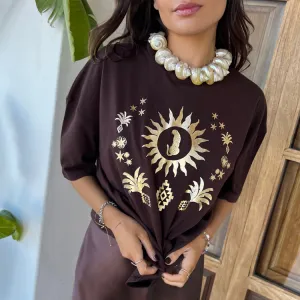 Chocolate Sun Leopard T-shirt