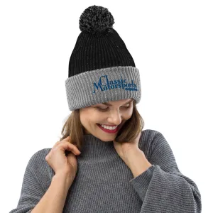 Classic Motorsports Pom-Pom Beanie (Black/Gray)