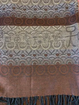 Classic  Pashmina Scarf brown shawl