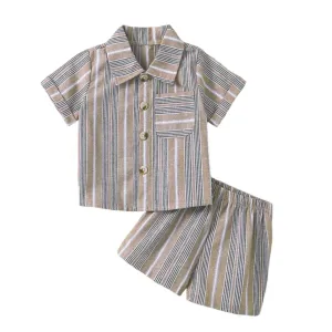 Classic Summer Stripes - Brown