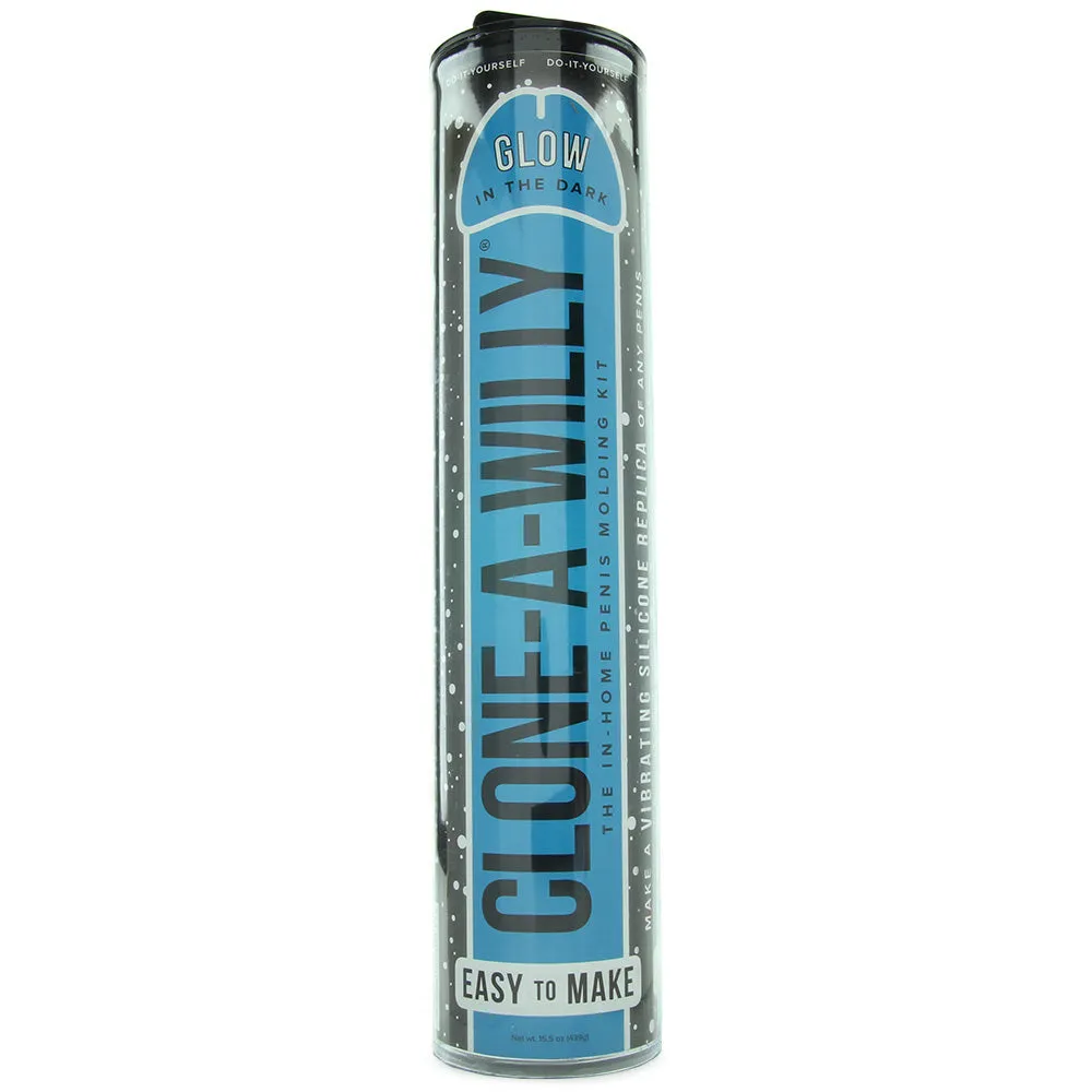 Clone-A-Willy Blue Glow In The Dark Vibrating Kit