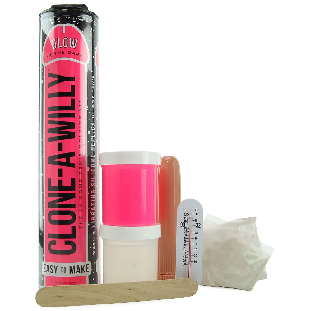 Clone-A-Willy Hot Pink Glow In The Dark