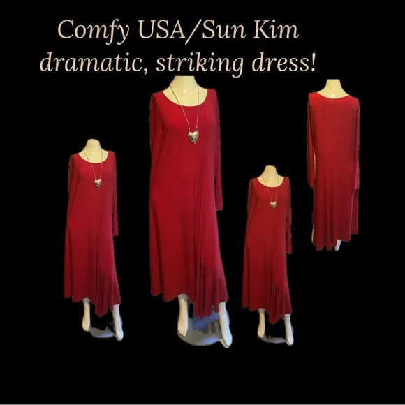Comfy USA/Sun Kim dramatic, striking dress!