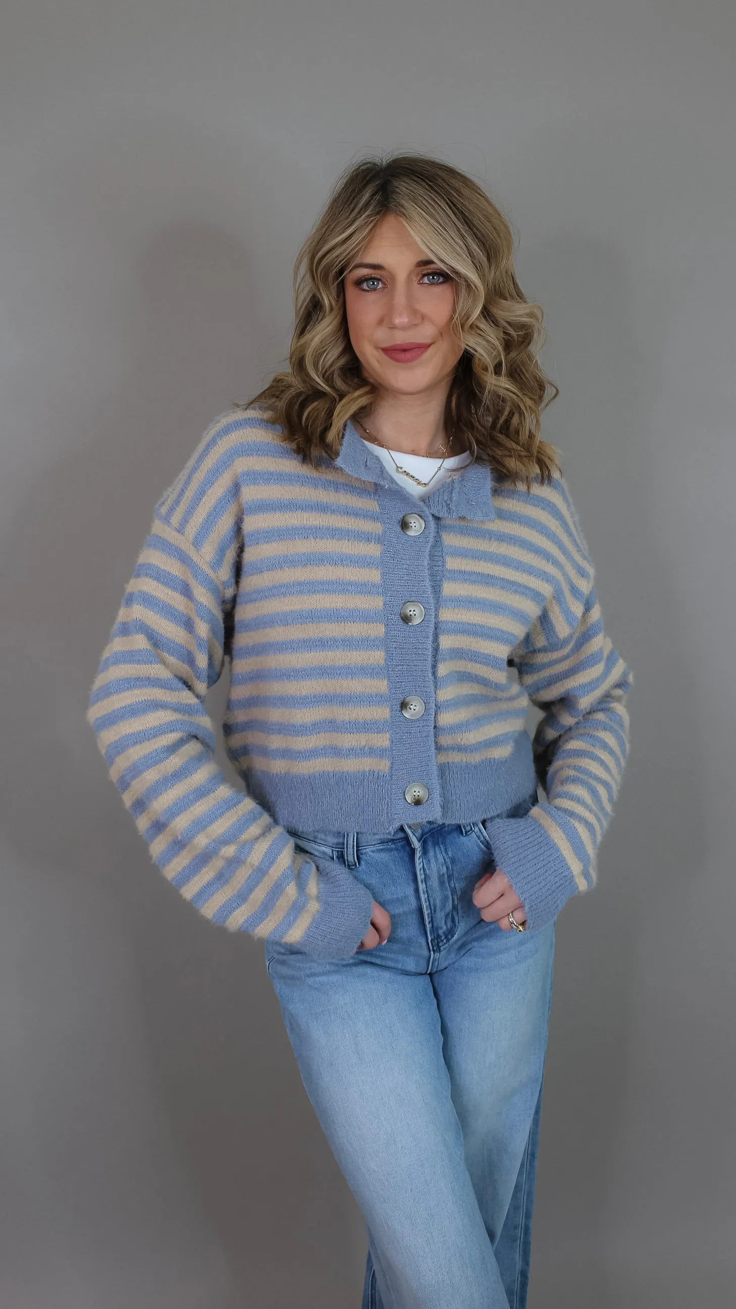 Cozy Afternoon Striped Sweater