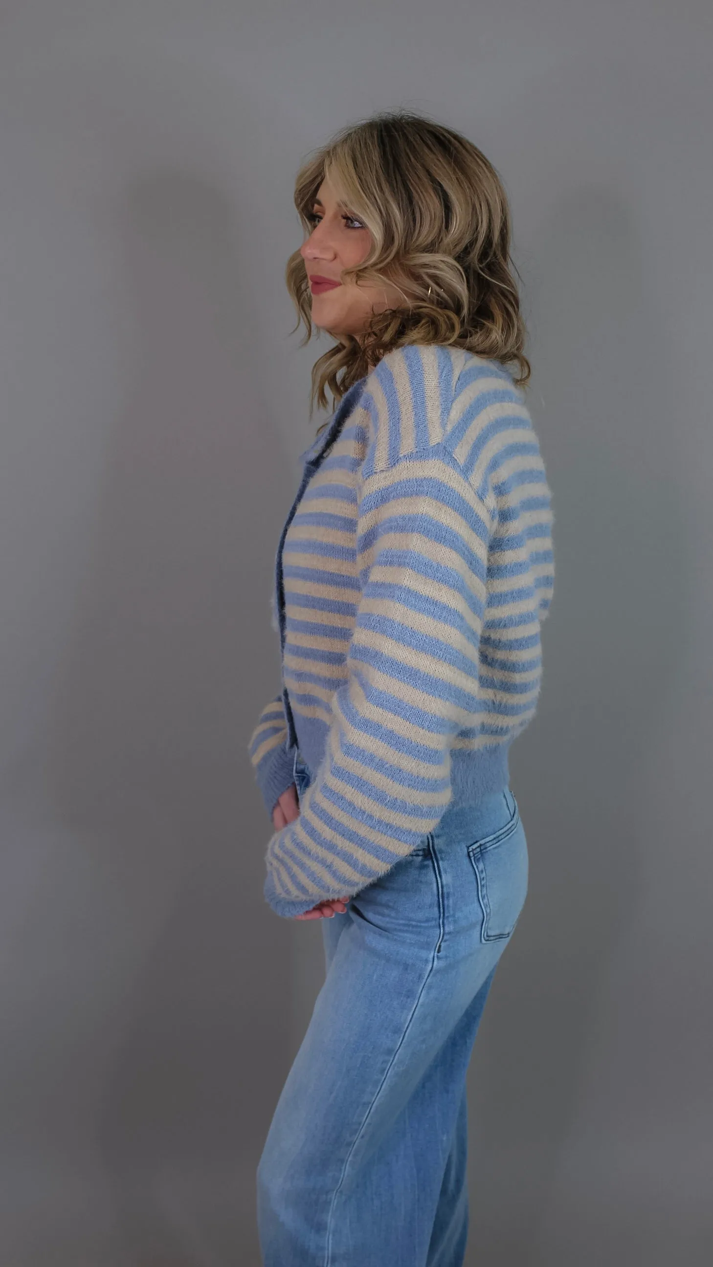 Cozy Afternoon Striped Sweater