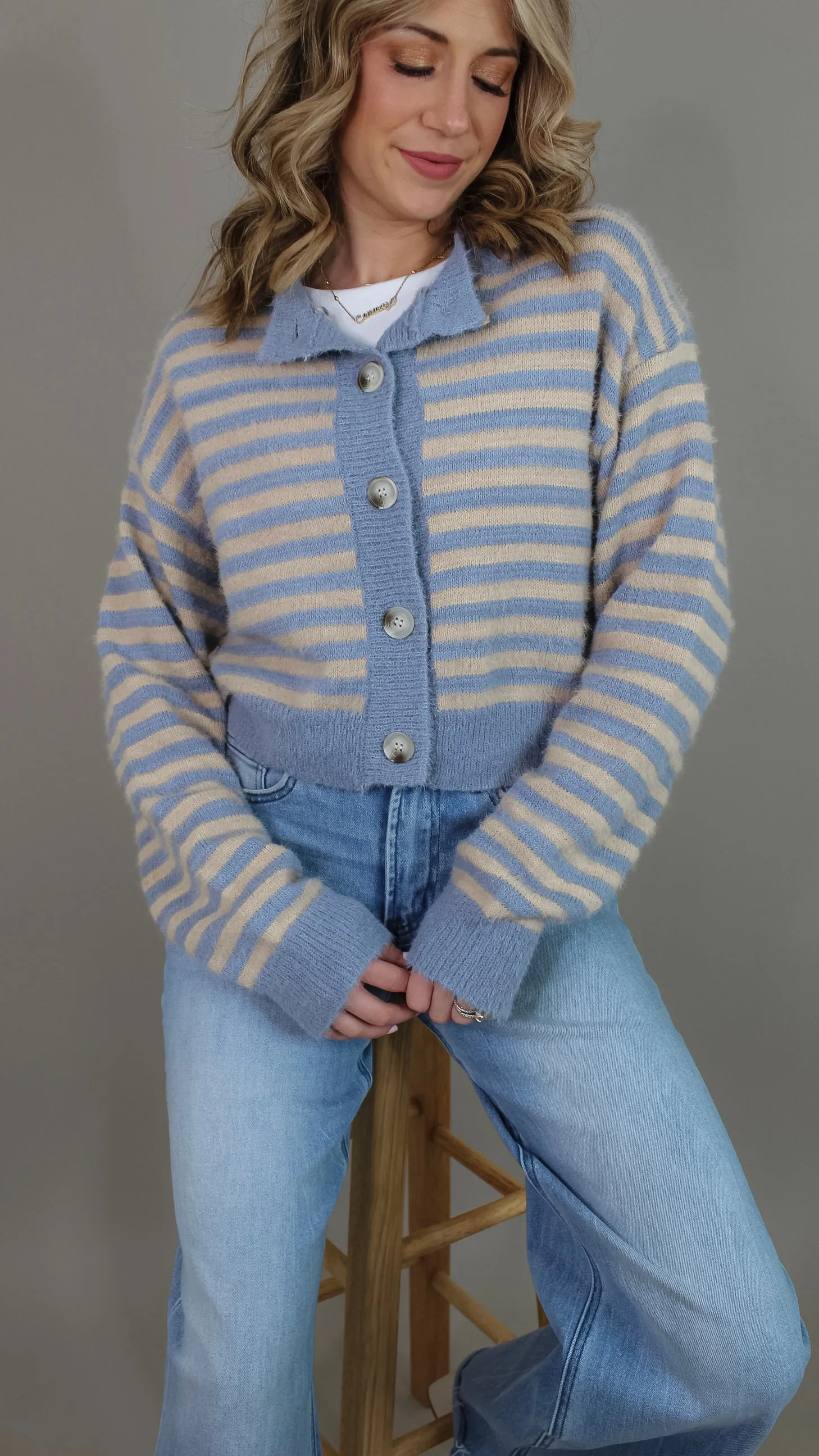 Cozy Afternoon Striped Sweater