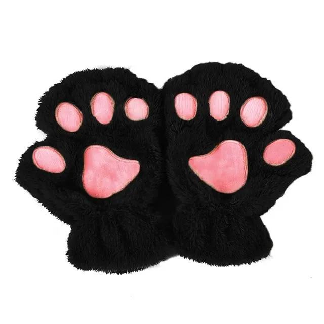 Cozy Cat Paw Gloves