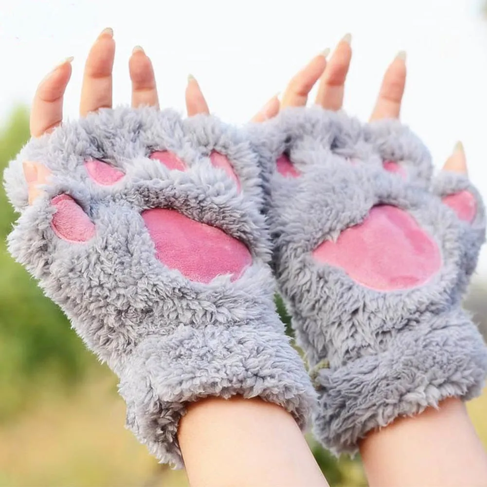 Cozy Cat Paw Gloves